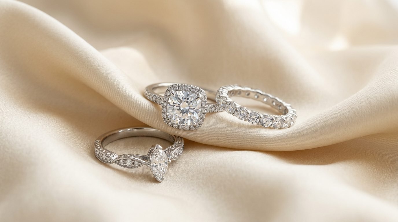 Handcrafted Solid 925 Silver & Moissanite Fine Jewellery